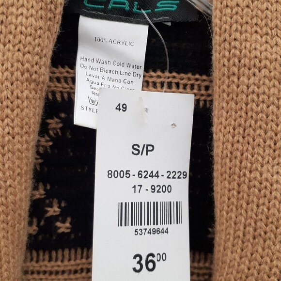 Cals Open Front Poncho Cardigan Desert Southwest Long Fringe - Gift Idea - Picture 7 of 7